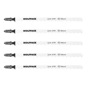 Hoja Larga Sierra Calar Para Madera Corte Grueso 5 Piezas. Hoja Cromo Vanadio 58. Vastago T Universal.